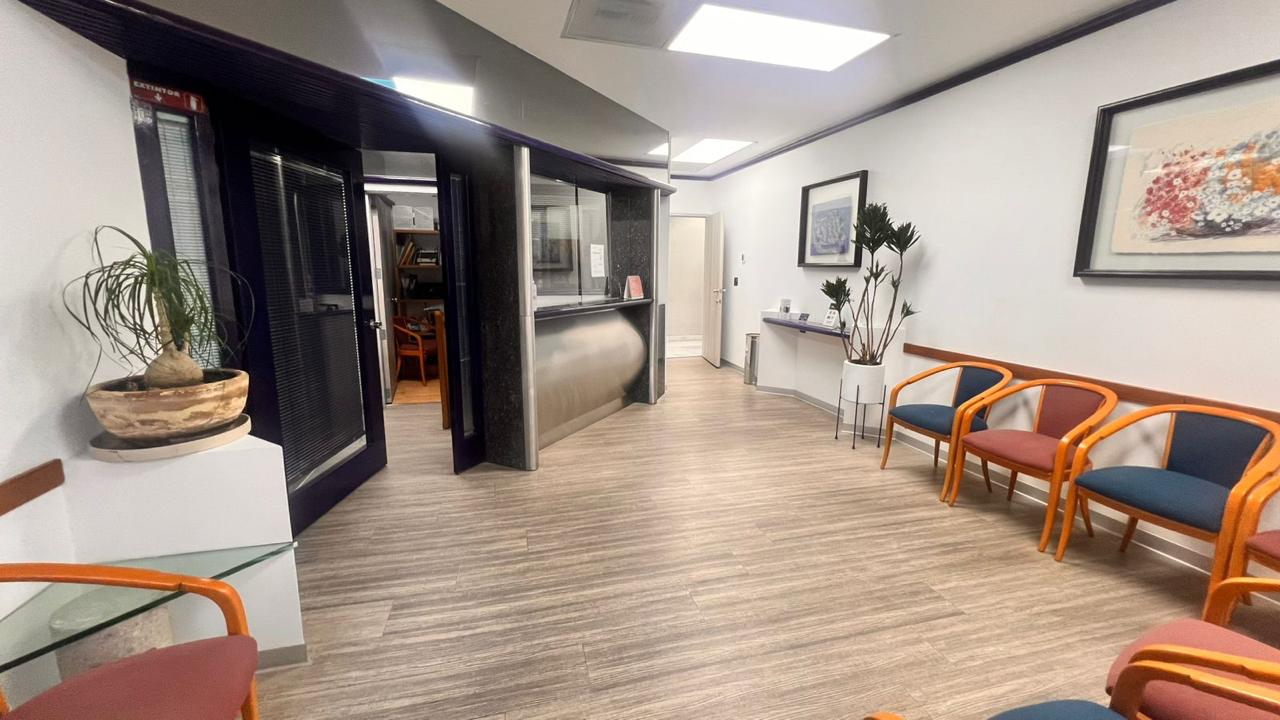 Sala de espera de las instalaciones médicas en CDMX
