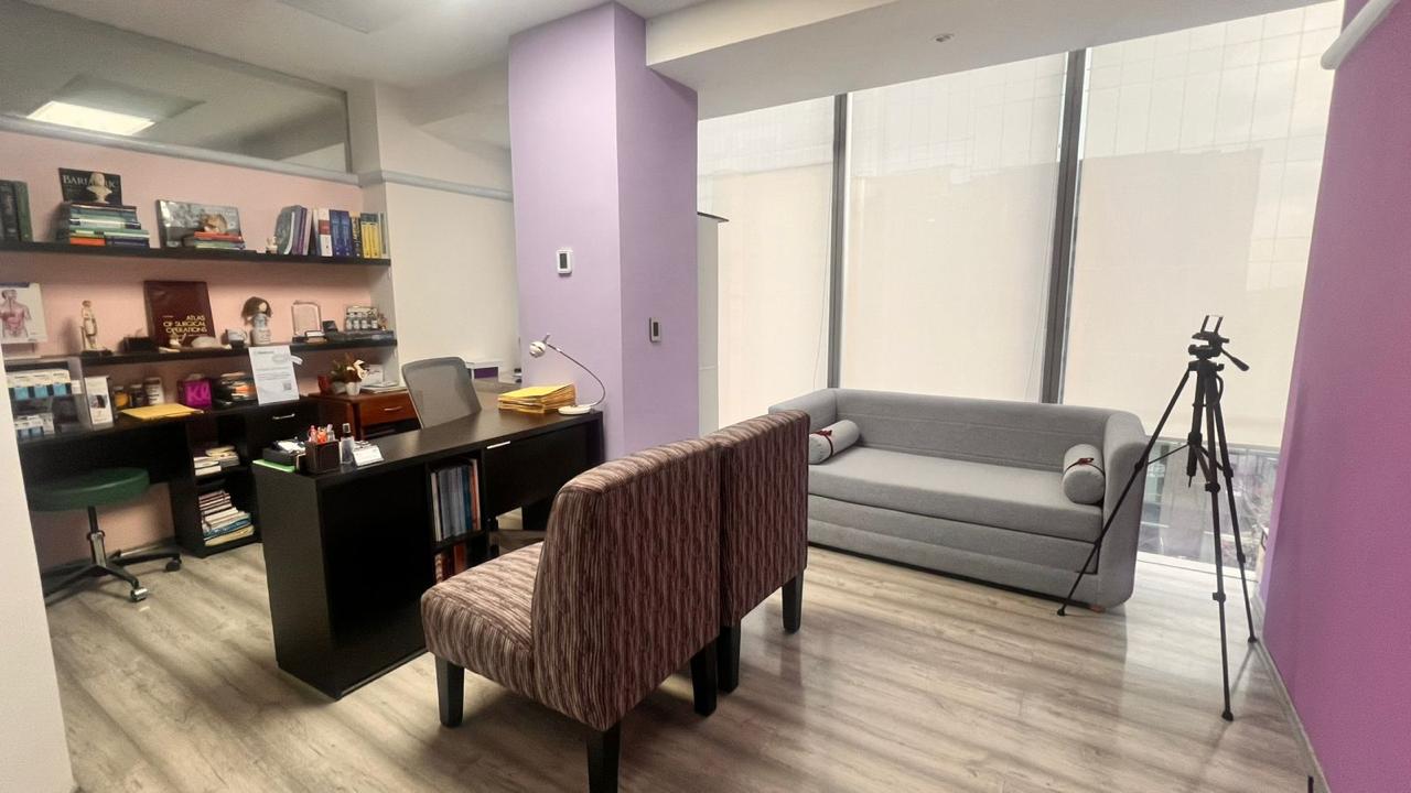Área de consulta de las instalaciones médicas en CDMX